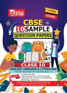 Educazone CBSE Sample Question Papers Class 10 English Language & Literature Book (For Board Exam 2024)