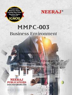 NEERAJ IGNOU 1ST YEAR MBA 1 SEMISTER BUSINESS ENVIRONMENT (MMPC 003)In English Medium IGNOU - Chapter Wise Help Book Including Solved Sample Papers – Published By Neeraj Publications [Flexi Bound]