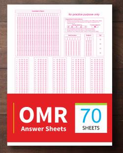 OMR Sheets For Practice NEET 2024, 200 MCQ - Pack Of 70 Loose Sheets / 140 Pages