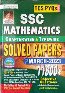 Kiran SSC Mathematics Chapterwise & Typewise Solved Papers Till March 2023 11800+ Objective Questions TCS PYQs In English