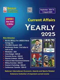 Speedy Current Affairs Yearly English September 2024 To || 1 August 2025
