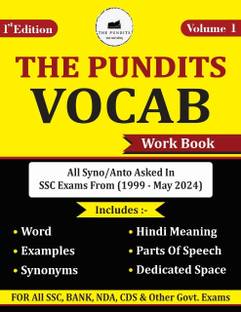 THE PUNDITS Vocab Workbook For All SSC, Bank, NDA, CDS & Other Government Exam