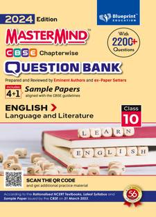 English Cbse Question Bank Class 10 With Cbse Sample Paper For 2024 Exams By Master Mind Based On CBSE Syllabus Released On 19 July 2023