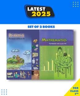 NCERT Class 7th Science & Maths,english,2 Books