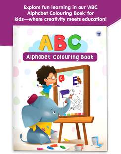 Alphabet Book | ABCD Alphabet Colouring Book For Kids | Learn And Practice To Draw And Color Alphabets | First Drawing Book For Toddlers, Nursery, Pre School Children | Book For Children