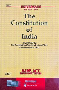 The Constitution Of India Bare Act With Short Notes