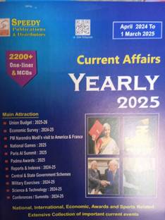 Speedy Current Affairs April 2024 To 1 March 2025 In English New Edition 2025