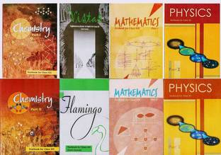 NCERT Science (PCM English) Class - 12 Set Of 8 Books ( Mathematics Part 1 & 2 , Chemistry Part 1 & 2 , Physics Part 1 & 2 , Flemingo , Vistas )