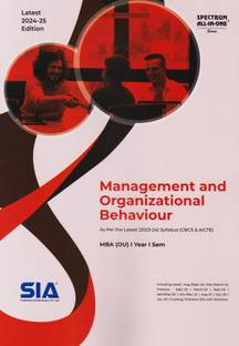 Management And Organizational Behaviour MBA I-Year I-Sem (O.U) As Per The Latest (2023-24) Syllabus (CBCS & AICTE) Latest 2024-25 Edition