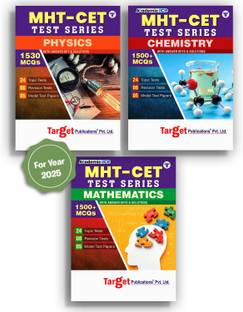 MHT CET Physics, Chemistry And Mathematics Test Series (PCM) | MCQs With Answer & Solutions For Entrance Exam 2025 | Set Of 3 Books