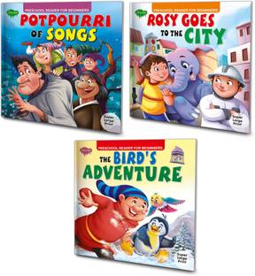 Story Books For Beginners Pack Of 3 Books| Early Reader Series In Large Font (V2)