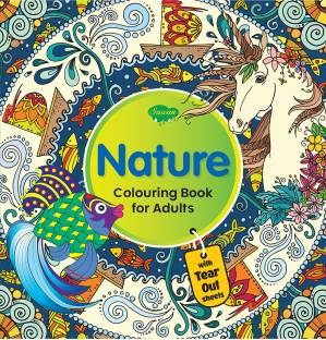 Nature Colouring Book For Adult | With Tear Out Sheets