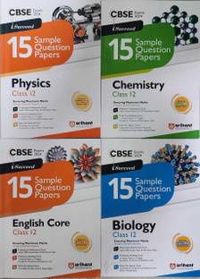 ARIHANT I-Succeed Sample Question Paper Physics, Chemistry, Biology,English Core Class 12 (Set Of 4 Books) For CBSE Board 2024 Exam