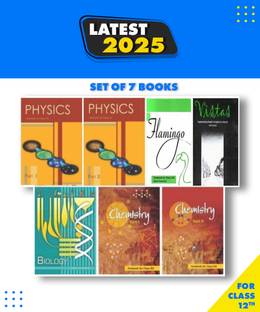 Ncert Class 12 Book Pcbe Set 7 Physics Part 1,2 Chemistry Part 1,2 Biology, Flamingo Vistas Paperback, NCERT|New Latest Edition For 2025-2026
