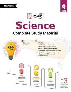 Full Marks Science Complete Study Material For Class - 09 | Based On New NCERT Science Textbook & CBSE Syllabus | Includes Chapter-Wise Summary, Solved Q/A, Practice Papers And More | (कक्षा 9 के लिए पाठ्यपुस्तक, लेटेस्ट, नवीनतम संस्करण 2025 एडिशन) | UPDATED & LATEST EDITION 2025