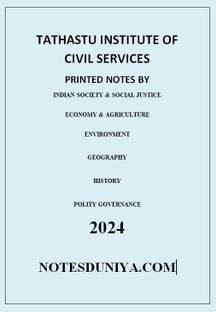 TATHASTU INSTITUTE OF CIVIL SERVICES GS COMBO SET PRINTED NOTES ENGLISH MEDIUM 2024 - With Spiral