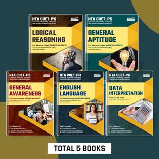 Study Package Of NTA CUET PG General Aptitude|Logical Reasoning|General Awareness|Data Interpretation|English Language For General Paper COQP11 & COQP12 And Other Post Graduate Entrance Exam (English Printed Edition) By Adda247