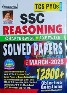 Kiran Ssc Reasoning Chapterwise & Typewise Solved Papers 12800+ Objective Question