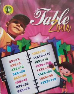Table Zone Book For Children & Kids, Reading Book For Kids, Multiplication Tables 2-20, Counting 1-100, Days Name, Jubilee Table, Numberation Table, Roman Counting, Volum Measures, Early Learning Book For Kids ETC