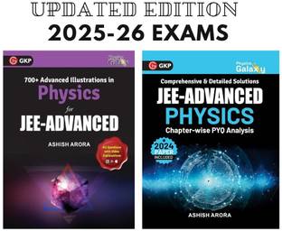 GKP Physics Galaxy 700+ Advanced Illustrations In Physics For JEE-Advanced + GKP Physics Galaxy 2025: IIT JEE Advanced | Chapter-Wise PYQ Analysis || BY ASHISH ARORA || UPDATED EDITION || Set Of 2 Books || 2025-26 ||