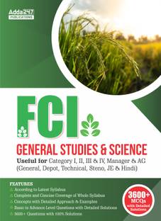 General Studies & Science For FCI Manager Category-I,II,III,IV AG,General & Depot ,Technical,Steno,JE, & Hindi