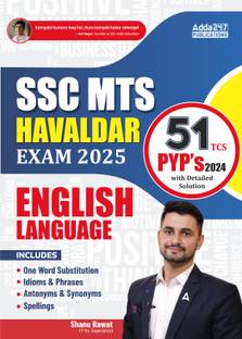 SSC MTS Havaldar Exam 2025 English Language Book With 51 Previous Year Papers 2024 And Detailed Solutions (Printed Edition) By Shanu Sir