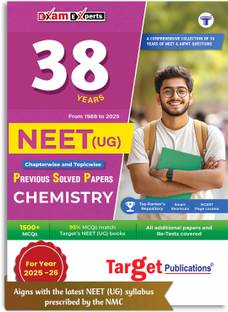 37 Years NEET Previous Year Solved Question Papers With NEET PYQ Chapterwise Topicwise Solutions - Chemistry For NEET Exam 2025