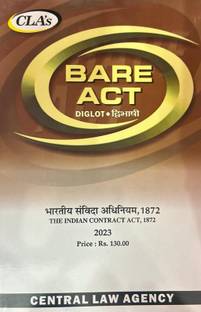 The Indian Contract Act ,1872 (Diglot Edition) Bare Act, 2023