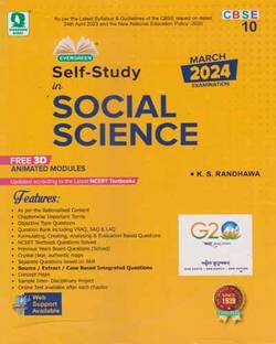 Evergreen Self-Study In Social Science Cbse For Class - 10, By K. S. Randhawa