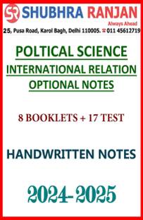 SHUBHRA RANJAN PSIR Optional Handwritten Notes 8 Booklets+17 Test 2024-25