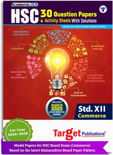 Std 12th Commerce 30 Model Question Papers & Activity Sheets With Solutions | XII Commerce Accounts, Economics, OCM , SP, Maths & English Sample Questions Paper For Practice | Based On The Latest Paper Pattern Of HSC | Maharashtra State Board