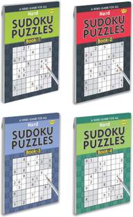 Sawan Present Set Of 4 Sudoku Puzzles Books | Hard Sudoku Puzzles-1 To 4