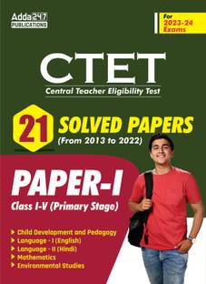CTET Paper- I 21 Solved Papers (2013-2022) (English Printed Edition) By Adda247