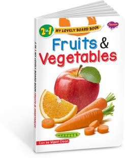 2 In 1 My Lovely Board Book | Fruits And Vegetables