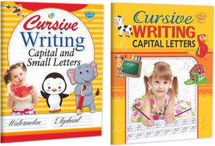 Cursive Writing Capital Letters, Cursive Writing Capital & Small Letters | Set Of 2 Cursive Writing Books