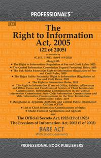 Right To Information Act, 2005 As Amended By Digital Personal Data Protection Act, 2023 Alongwith Rules