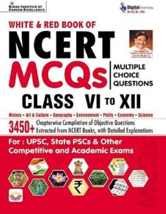 Kiran White And Red Book Of Ncert Mcqs Multiple Choice Questions Class 6 To 12 Chapterwise Compilation Of Objective Questions