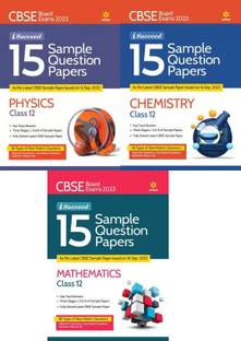 I-Succeed 15 Sample Question Papers Physics, CHEMISTRY, MATHEMATICS Class 12th FOR CBSE BOARD Exam 2023