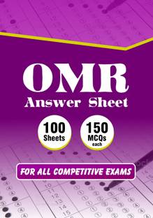 OMR Sheets For All Exams 100 Sheets Of 150 MCQs