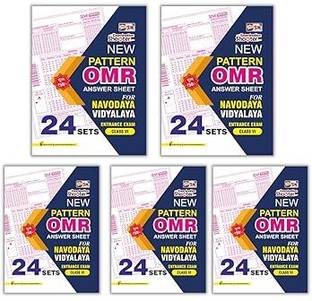 Puja OMR Answer Practice Sheets For Jawahar Navodaya Vidyalaya (JNV) For Class 6 (Set Of 5) (Includes 24 Sets)