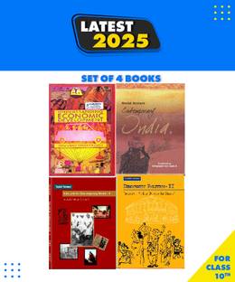 Combo Of 4 Books Of SOCIAL SCIENCE For Class 10 NCERT HISTORY, GEOGRAPHY, CIVICS, ECONOMICS Paperback, NCERT Paperback, NCERT|New Latest Edition For 2025-2026