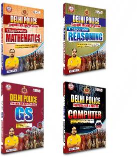 Delhi Police Constable 4 Books Combo Updated (2025) By Ankit Bhati Sir RWA (Reasoning + Maths + GS + Computer)