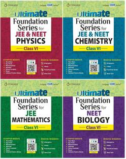 Ultimate Foundation Series For JEE & NEET Physics, Chemistry, Mathematics & Biology For Class VI (Set Of 4 Books)