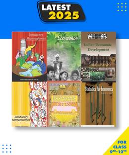 NCERT Economics Books Set Class 9 To 12 English Medium -Binded Books Hardcover, NCERT|New Latest Edition For 2025-2026