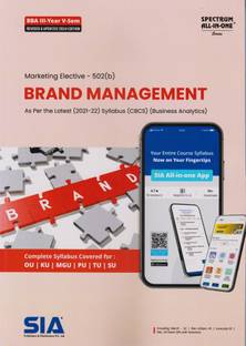 Brand Management (Business Analytics) B.B.A III-Year V-Sem As Per The Latest (2021-22) Syllabus (CBCS)-(Marketing Elective-502(B)) Revised & Updates 2024 Edition