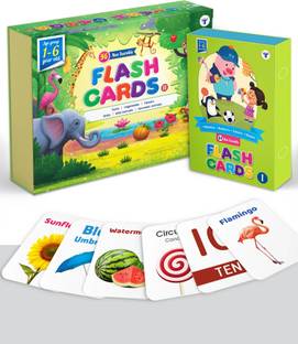 Flash Cards For Kids A To Z, Alphabet, Numbers, Animals, Fruits, Vegetable, Flowers And Birds | Combo Pack Of 160 Non Tearable Cards | Kids Learning With Fun | Age 1 - 6 Years | Early Children Education