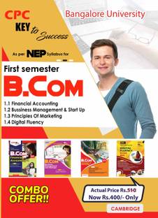 NEP B.COM First Semester Bangalore University COMBO SET
