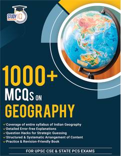 1000+ MCQs On Geography For UPSC 2025 Civil Services Exam, Geography 1000+ MCQs Book For State PCS Exams