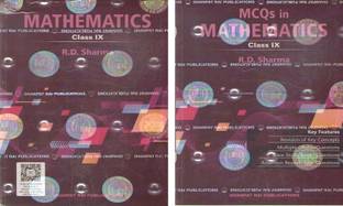 R D Sharma Mathematics For Class 9 - 2025-26 EXAMINATION - CBSE - Textbook + MCQ Book - Combo Set Of 2 Books - 2025/Ed. [ORIGINAL BOOKS - TOP GRADE PAPER & PRINT] WITH MCQS MATHEMATICS (SET OF TWO BOOKS) BY R. D. SHARMA