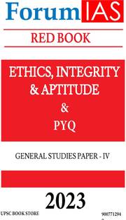 Forum IAS Red Book Ethics, Integrity & Aptitude & PYQ ( WITH SPIRAL ) Photocopy 2023